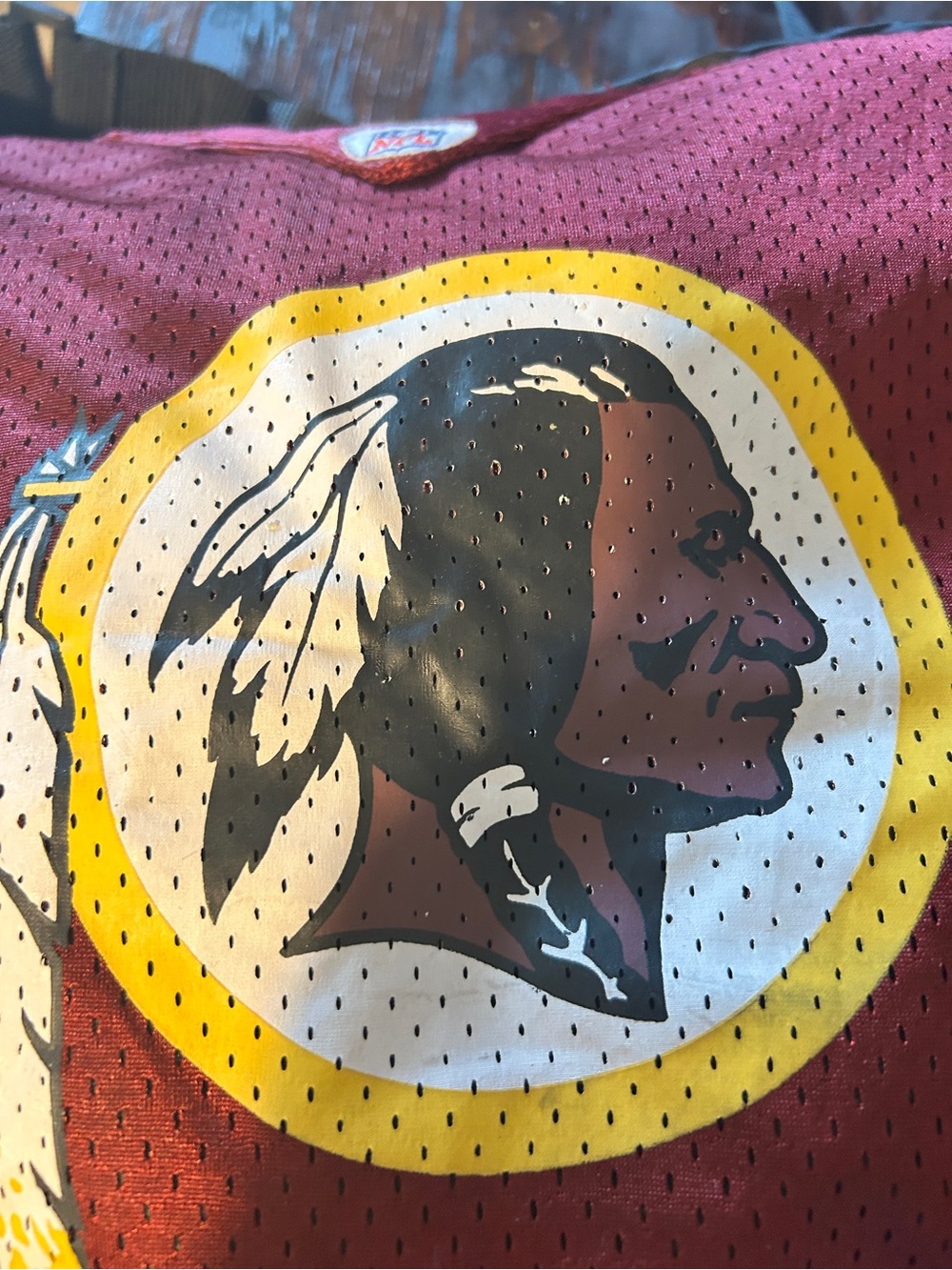 NFL Burgundy and Yellow Team Football Jersey